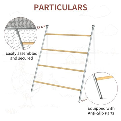 BESBLEE Chicken Coop Roosting Perch Essentials：Perfect for Backyard Poultry, Easy Installation &,Farm Roost Toys for Chickens (55' L x 40' W) - WoodArtSupply