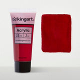 KINGART 500-113 PRO Artist Quality Magenta Acrylic Paint, 22ml (0.74oz) Tubes, 3 Pack - Set (66ml Total), Magenta Red KINGART