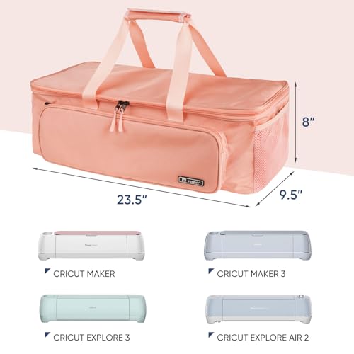 Frephy Carrying Case Bag for Cricut Maker/Maker 3/Explore Air2/Explore 3/Explore Air, Lightweight Organization and Storage Tote Bags with Multi - WoodArtSupply