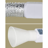 2 Inch Antidious Fume Extractor with Speed Controller & 20 Feet of Ducting 18W Inline Exhaust Fan Smoke Soldering DIY Fan for Soldering Work Laser Generic