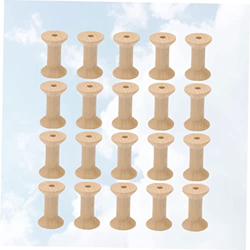 Anneome 100 Pcs Flossers Embroidery Kit Wooden Craft Spools Wood Thread Spools Dental Floss Winding To Weave Anneome