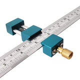 Triden Woodworking Ruler Stop Block Precision Ruler Stop Fence Used for Measurement Transfer, Depth Gauge(Ruler not Included) WoodArtSupply