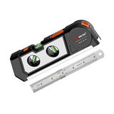 Laser Level Line Tool, 4 in 1 Multipurpose Standard Cross Line Laser Level, 10ft/3M Measure Tape Ruler, 3 Mode Laser Line,3 leveling bubble and Ruler Ayitam