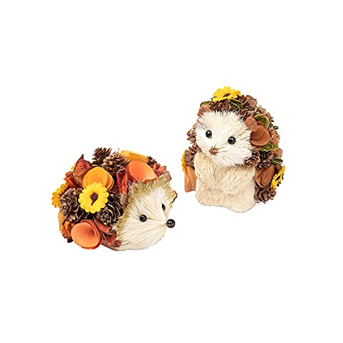 Fun Express Wood Hedgehogs Set - Home Decor - 2 Pieces - WoodArtSupply