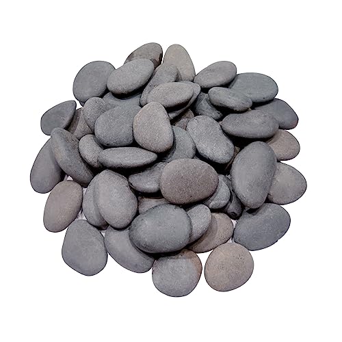 Handpicked 50pcs 1.5-2.5 inch Small Painting Rocks, Natural River Rocks Smooth Flat Pebbles for Crafts, Kindness Rocks for ArtsPainting Activities,