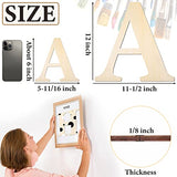 Large Wooden Letters 12 inch Wood Letters for Crafts Projects Small Wooden Letters 6 inch for Wall Decor Home Decor Birthday Party Wedding HEKOOLA