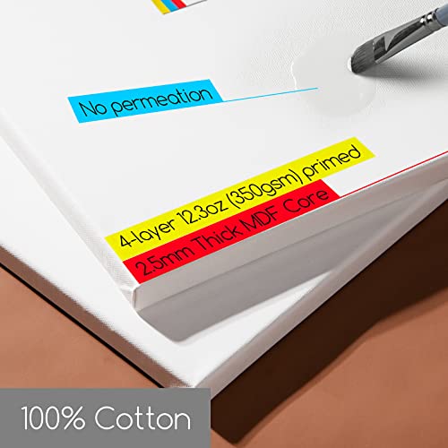 MEEDEN Oil Painting Set with French Easel,Oil Paint Set with Easel,7x100ml/3.38oz Oil Paint,Oil Paintbrushes,Canvas & Oil Painting Supplies for MEEDEN