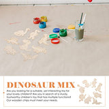 Crafts 8Pcs Unfinished Wood Cutouts Wooden Paint Crafts Animal Cut Out Wood Slices Wooden Chips for Home Decoration Ornament DIY Craft Art Project SEWACC