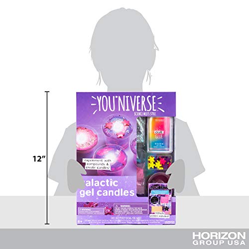 Just My Style You*niverse Galactic Gel Candles – DIY Gel Candle Kit – Create Your Own Gel Candles – Arts & Crafts Kits for Kids Age 6 And Up Just My Style