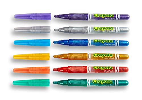 Crayola Glitter Markers 6ct Crayola