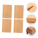 COHEALI 4pcs Carved Wood Block Toy Unfinished Wood Cubes Wood Whittling Kit Basswood Carving Blocks Unfinished Wood Blocks Kid Blocks Kid Craft Small COHEALI