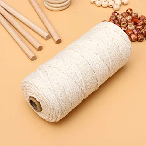 Healifty 1 Set 133PCS Weaving kit Plant Wall Hanger Knitting Supplies Accessories Hanging Tapestry Wood Beads for Macrame Wood Rings for Crafts Healifty