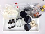 Complete DIY Coconut Wax Blend Starter Candlemaking Kit by Banter & Bliss Candle Co. - Makes Four 7 oz. Candles - Full Beginner Kit (34 pieces) WoodArtSupply