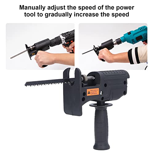 Reciprocating Saw, Electric Reciprocating Saw Handheld Reciprocating Saw Electric Hand Saw Electric Drill Accessories For Woodworking, Household, Qinlorgo