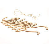 Hello Welcome Wood Sign Cutout Wooden Letter Sign DIY Block Words Decorative Signs for Wreath Home Door Wall Art Decoration Creaides