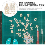 EXCEART 200pcs 15mm Wood Alphabet Letters for DIY Craft Natural A-Z Wood Pieces Unfinished Wood Slice Shapes for DIY Craft EXCEART