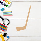 Wooden Hockey Stick Craft 3'' Cutout, Unfinished Wood Blank Sports MDF Shape, Kids DIY Wall Hanging NEXTCraft