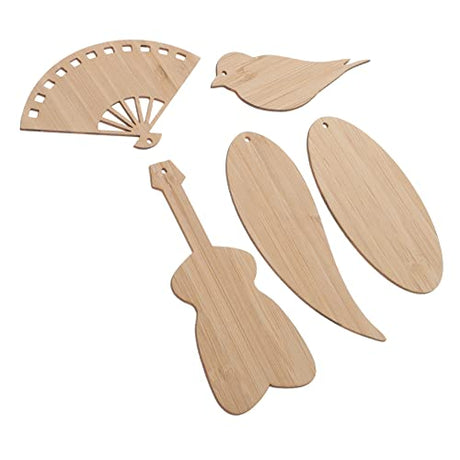 5pcs Diy Bookmark Blank Wooden Ornament Bookmark for Book Lover Unique Bookmarks Unfinished Wood Bookmarks Bookmark Diy Bookmarks Gift Wood Trim Book SUPVOX