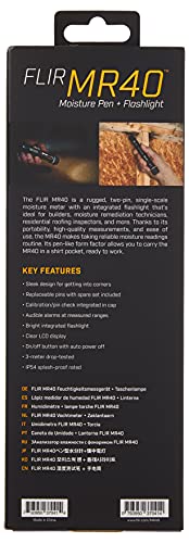 FLIR MR40 - Moisture Pen - with Built in 40 Lumens Flashlight - WoodArtSupply