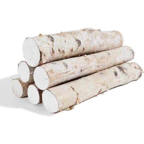 6 Pack Birch Logs Decorative Birch Branches Natural Birch Log for Decoration,Crafts,DIY, Fireplace Decor Firewood(Birch Logs:2.3"-3.2" Dia. x - WoodArtSupply