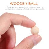 STOBOK 100pcs Mini Wooden Round Ball, Unfinished Natural Wood Balls No Hole Wood Ball Blank Gnome Noses Wooden Spheres for Crafts and DIY Projects STOBOK