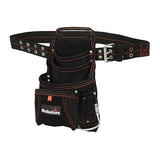 Hultafors Work Gear HT5333 Carpenter's Heavy Duty Suede Nail & Tool Bag, Double-Gusset Front Pocket, Steep Hammer Loop, Tape Measure Clip Hultafors