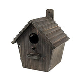 Bird House Black Birdhouse Bird Houses for Outside with Pole Wooden Bird House for Finch Bluebird House Cardinals Hanging Birdhouse Clearance Garden NATUREYLWL