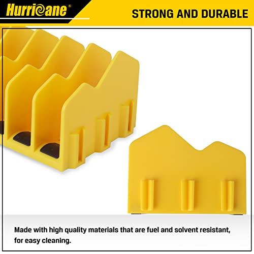 HURRICANE Plier Organizer Rack, 10-Slot Pliers Cutters Organizer Rack with Non-Slip Rubber Base, Tool Organizer, Tool Drawer Toolbox Organizer and HURRICANE