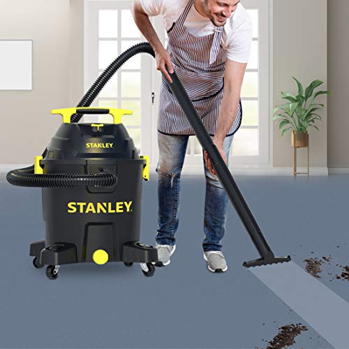 STANLEY SL18701P-10A Wet/Dry Vacuum,10 Gallon 6.0 Peak HP, 10Gallon, Black - WoodArtSupply