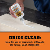 Gorilla Dries Clear Wood Glue, 4oz Bottle (Pack of 2) Gorilla