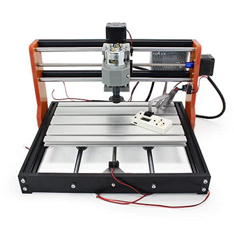 RATTMMOTOR Upgrade 3018 PRO CNC Wood Router Machine Kit 3 Axis GRBL DIY Mini CNC Engraver Milling Machine+Offline Controller+Emergency Stop and Limit RATTMMOTOR