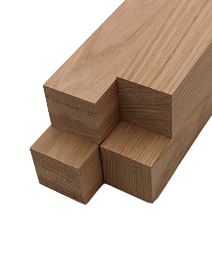 White Oak Lumber Turning Blanks (4pc) (2" x 2") (2" x 2" x 12") Barrington Hardwoods