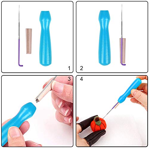 BAGERLA Needle Felting Kit, Complete Needle Felting Tools and Supplies, Needle Felting Beginner Kits, Animals Wool Felting Kits for DIY Felting BAGERLA