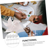 Kisangel 20pcs Handmade Windmill Toys Kids Outdoor Playset Christmas Toy Unfinished Pinwheel Colo r Your Own Wind Spinners Blank Pinwheels DIY Kisangel