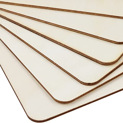 TKOnline 25Pcs 6 x 6 Inches Unfinished Basswood Sheets for Crafts, Wood Squares for DIY Craft Projects, Square Plywood Sheets for Wood Burning, Laser - WoodArtSupply