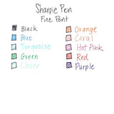 Sharpie Pens, Fine Point (0.4mm), Assorted Colors, 12 Count SHARPIE