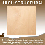 AIKS Basswood Sheets 8.8 x 8.8 x 1/16 Inch Unfinished Balsa Wood Sheets for Cricut Maker, Laser Cutting, Wood Burning, Architectural Models, AIKS