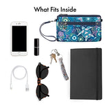 Sakroots Artist Circle Basic Crossbody in Eco Twill, Adjustable Crossbody Strap, Black Spirit Desert Sakroots