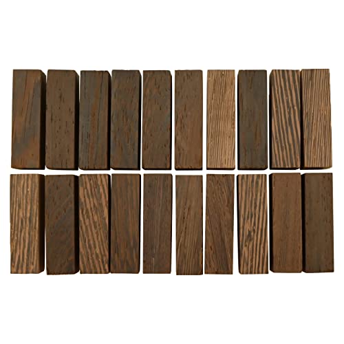 Penn State Industries PKEZ7 Pre-drilled 7mm E-Z Mini Pen Blanks, 9/16" x 9/16" x 2-1/32", Wenge, 20pcs Penn State Industries