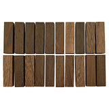 Penn State Industries PKEZ7 Pre-drilled 7mm E-Z Mini Pen Blanks, 9/16" x 9/16" x 2-1/32", Wenge, 20pcs Penn State Industries