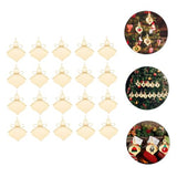 VOSAREA 40pcs Light Bulb Shaped Wood Chips Unfinished Wood Light Bulbs Christmas Light Bulb Cutouts Wooden Shape Holiday Christmas Wood Cutouts VOSAREA