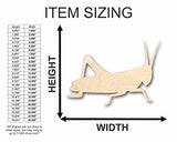 Unfinished Wood Grasshopper Shape - Insect - Wildlife - Craft - up to 24" DIY 3" / 1/4" 24 Hour Crafts