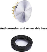 Japanese Ikebana Vase Kit, Flower Shallow Container Ceramics Flower Bowl Flower Arrangement Vase with 1.57inch Flower Frog and 2 in 1 Kenzan Needle Eggone