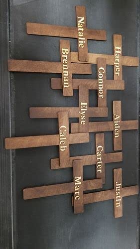 Unfinished Wood Cross Shape - Easter - Christian - Craft - up to 24" DIY 8" / 1/2" 24 Hour Crafts