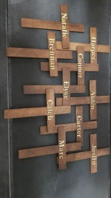 Unfinished Wood Cross Shape - Easter - Christian - Craft - up to 24" DIY 8" / 1/2" 24 Hour Crafts