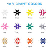 CAREGY HTV Vinyl Bundle Heat Transfer Vinyl(12 Pack) - 12 Inch by 3 Feet HTV Vinyl Rolls, Easy to Cut Iron on Vinyl for Cricut & Cameo, Easy to Weed CAREGY