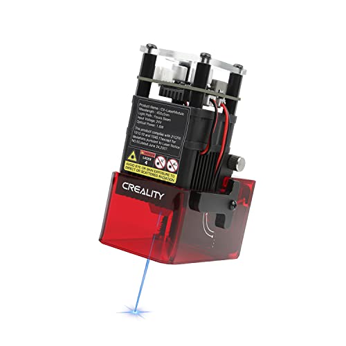 Official Creality Ender-3 S1/S1 Pro CV-Laser Module 24V 1.6W Laser Engraving for 3D Printer, Safety Protection, Precise Focusing, Soot Absorption, Lokkr