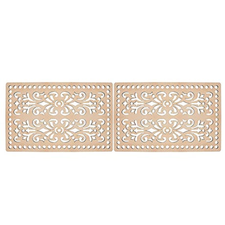 ULTNICE 2 Pcs Wooden Basket Bottoms Crochet Wood Base Cushion Crochet Bag Bottom for DIY Knitting Crochet Bag Supplies ULTNICE