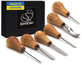 BeaverCraft Wood Carving Tools SC05 Wood Carving Kit Wood Carving Set Wood Carving Knife Woodcarving Tools Wood Carving Palm Gouges Wood Chisels BeaverCraft