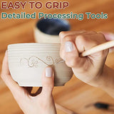 Jetmore 6 Pack Clay Tools Kit, Pottery Tools & Sculpting Tools, Polymer Modeling Clay Cutters Sculpture Set for Carving, Ceramics, Molding, DIY Jetmore